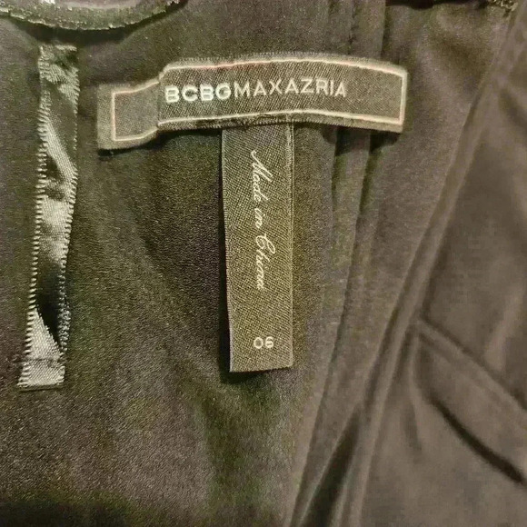 BCBGMAXAZRIA Sabrinna Strapless Black Crepe Ruched Bow Tie Dress, Size 6; $378 - Picture 11 of 12